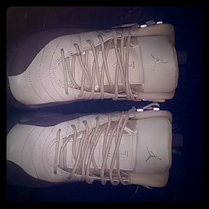 Purple and beige Jordan 12 size 7.5 women